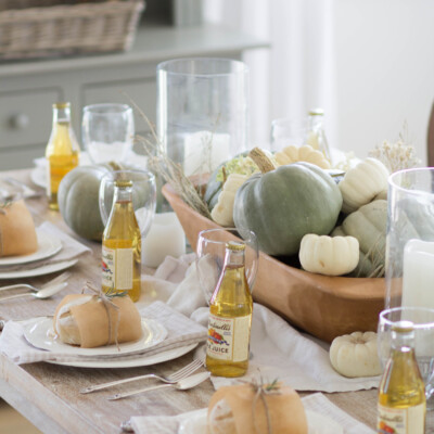 Thanksgiving tablescape on a dime