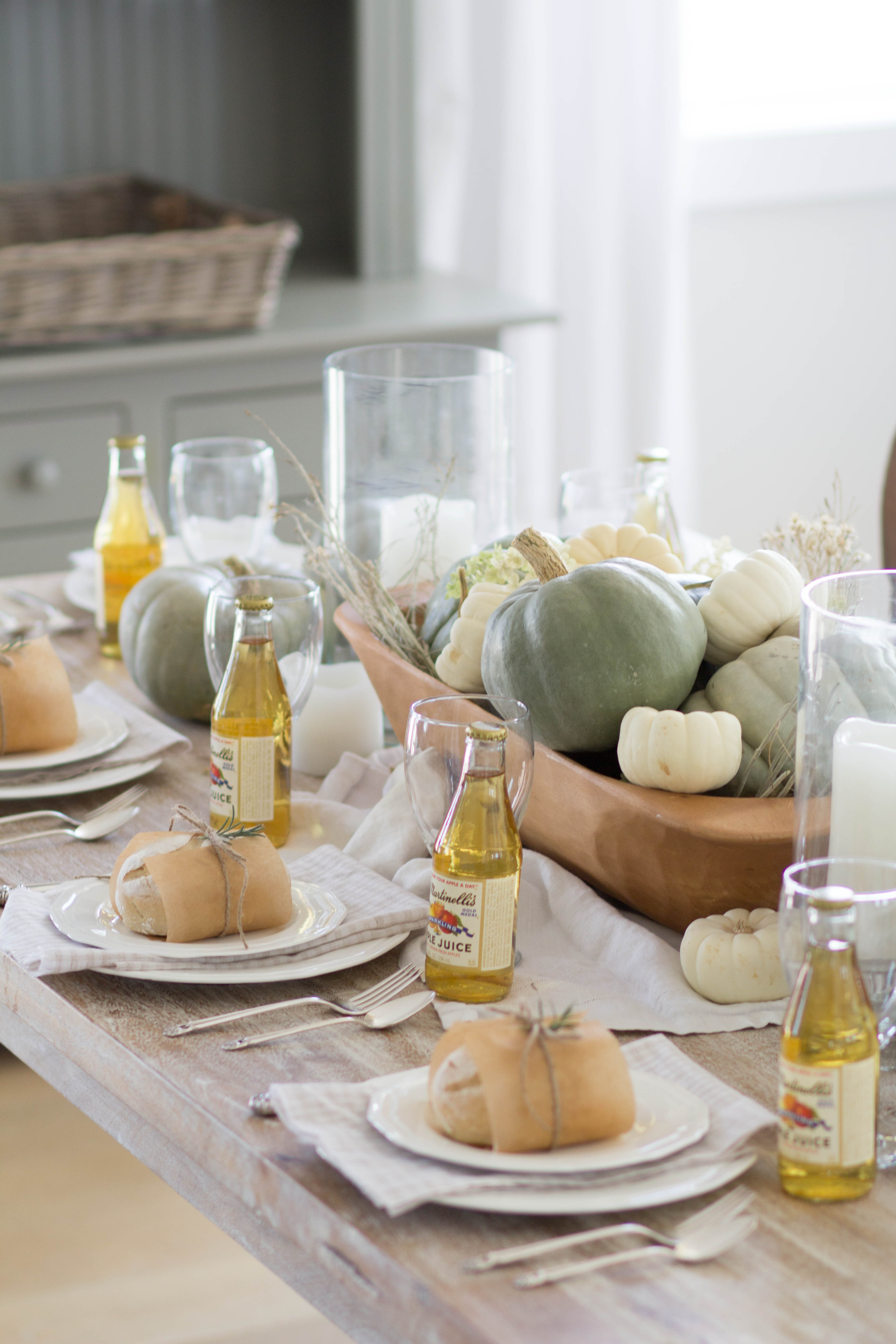 Thanksgiving tablescape on a dime