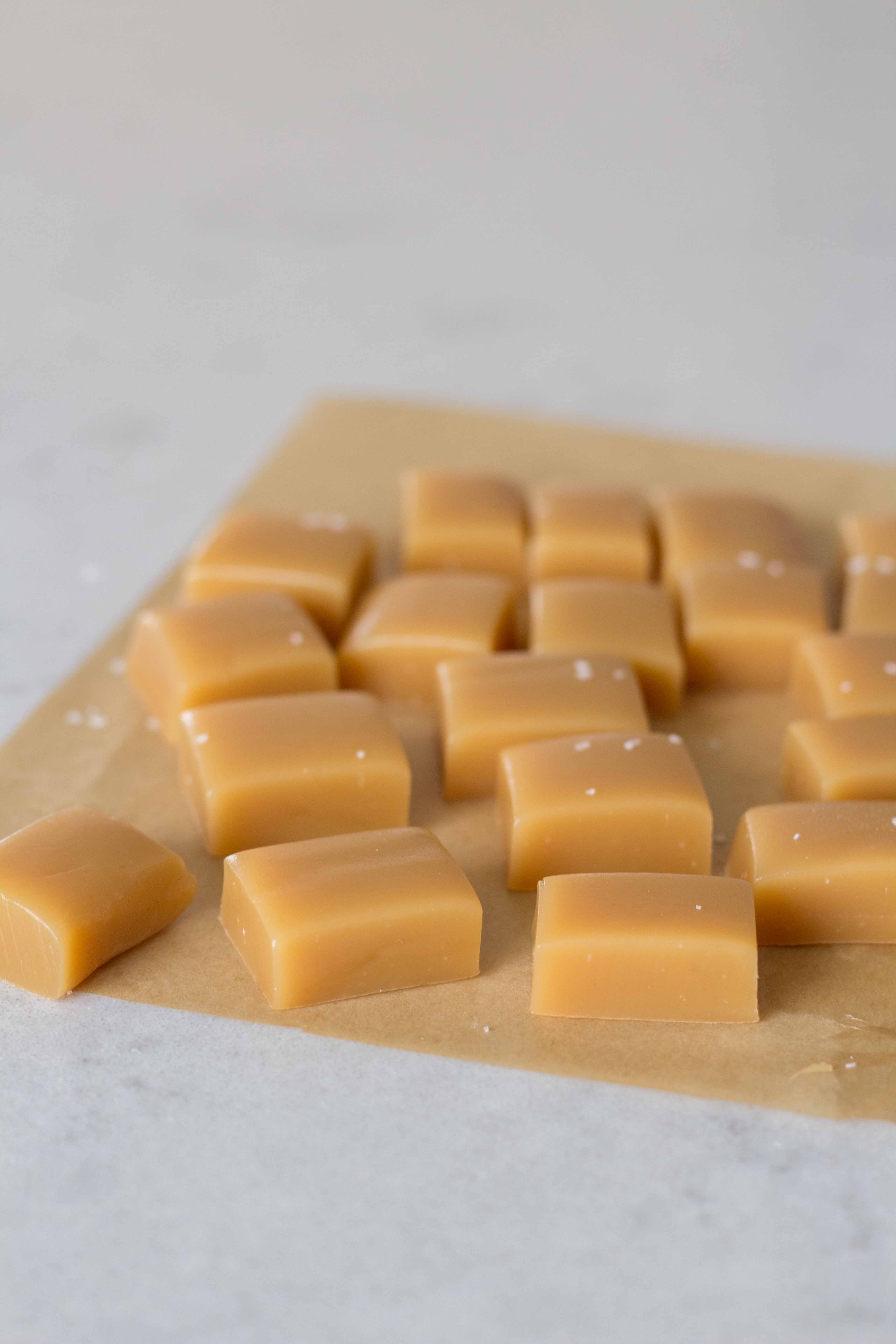 Easy 4 Ingredient Soft Caramels - No Candy Thermometer