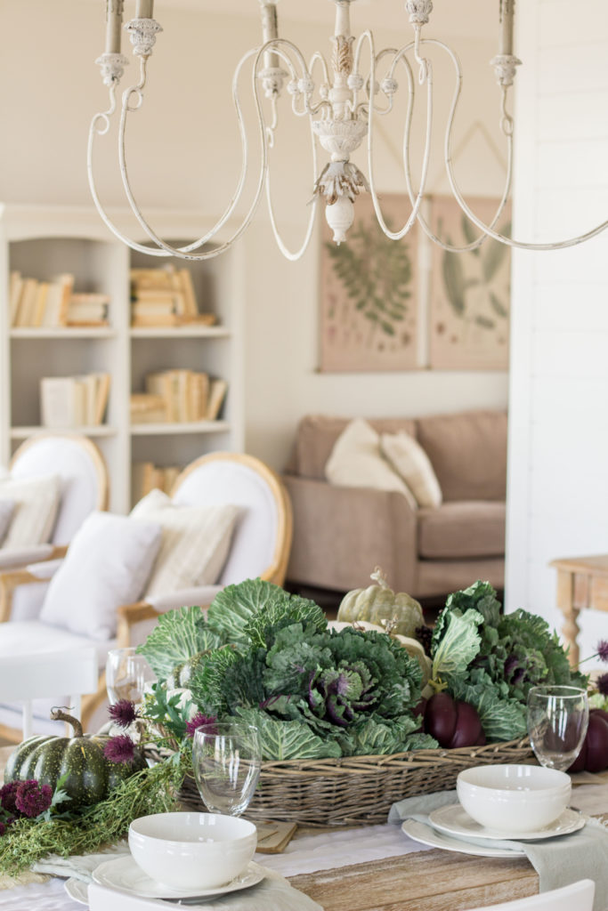 fall harvest tablescape