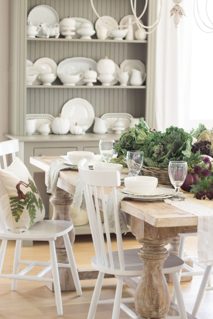 fall harvest tablescape