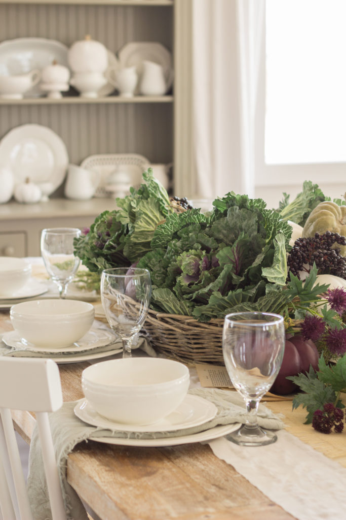 fall harvest tablescape