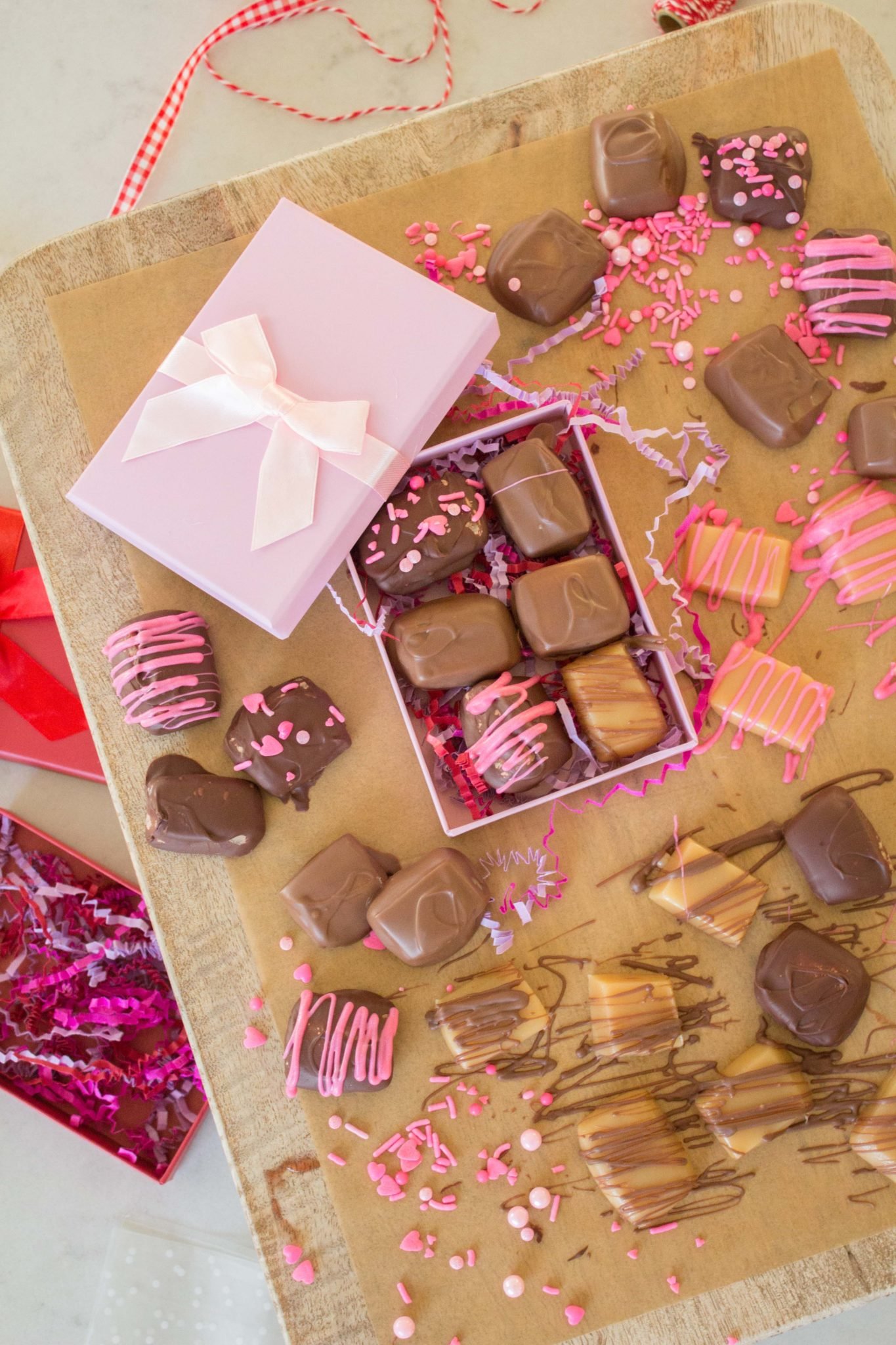 Easy Chocolate Dipped Caramels Handmade Farmhouse