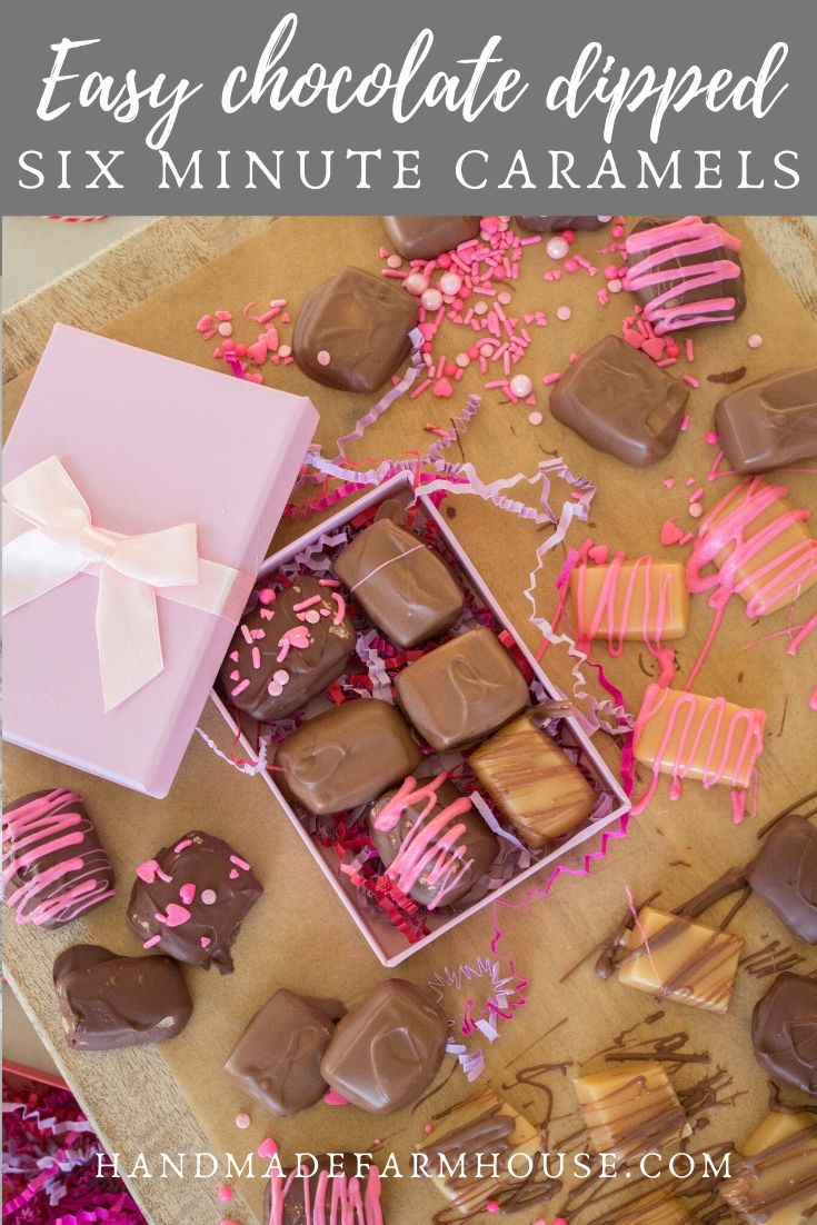 easy chocolate dipped caramels