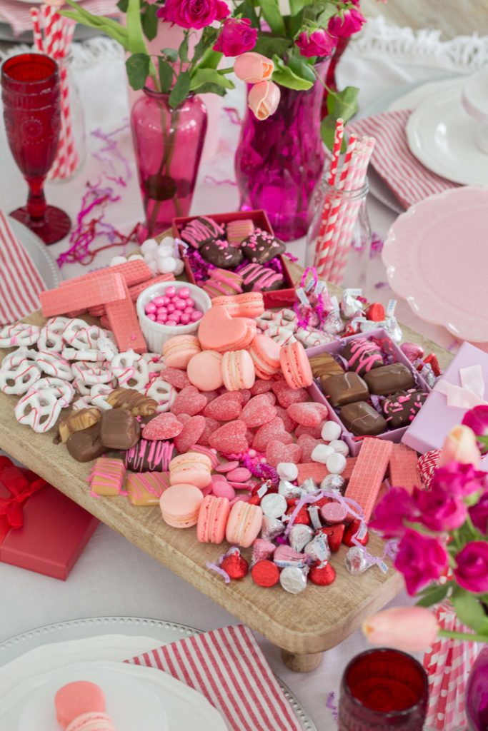 Valentine's day dessert table