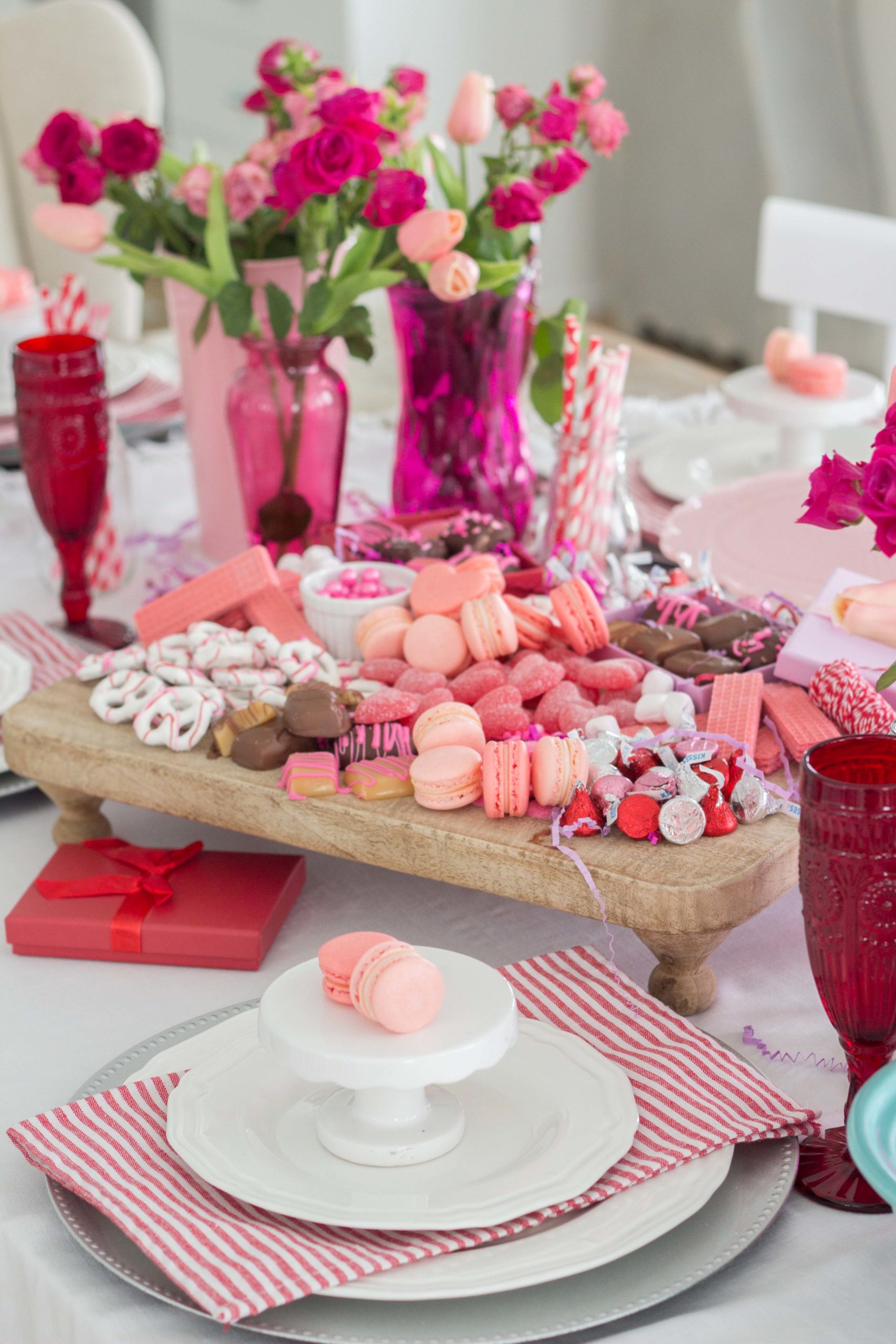 Valentine's Day Dessert Table - Handmade Farmhouse