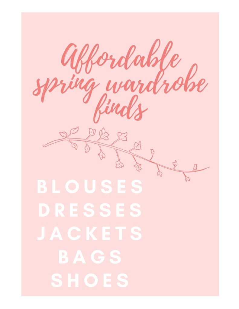 affordable spring wardrobe finds