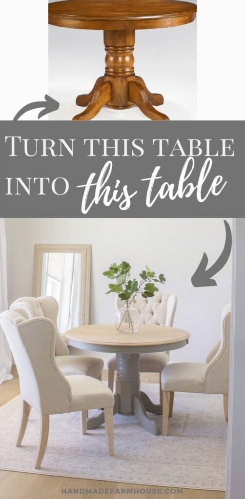 How I gave an old table a new look Handmade Farmhouse