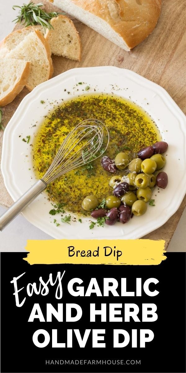 Easy Garlic and Herb Olive Oil Dip