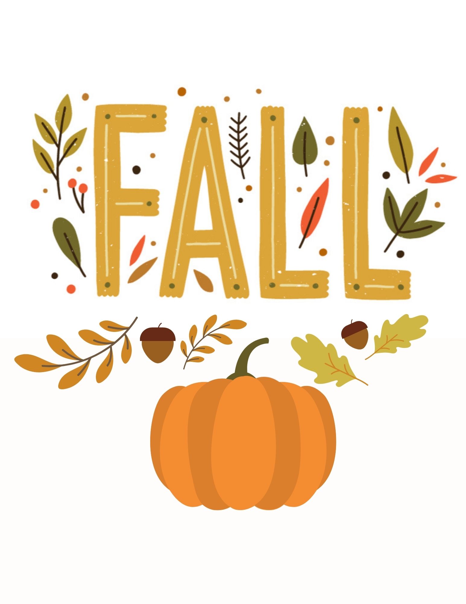 Free Fall Printable Decorations Printable Templates