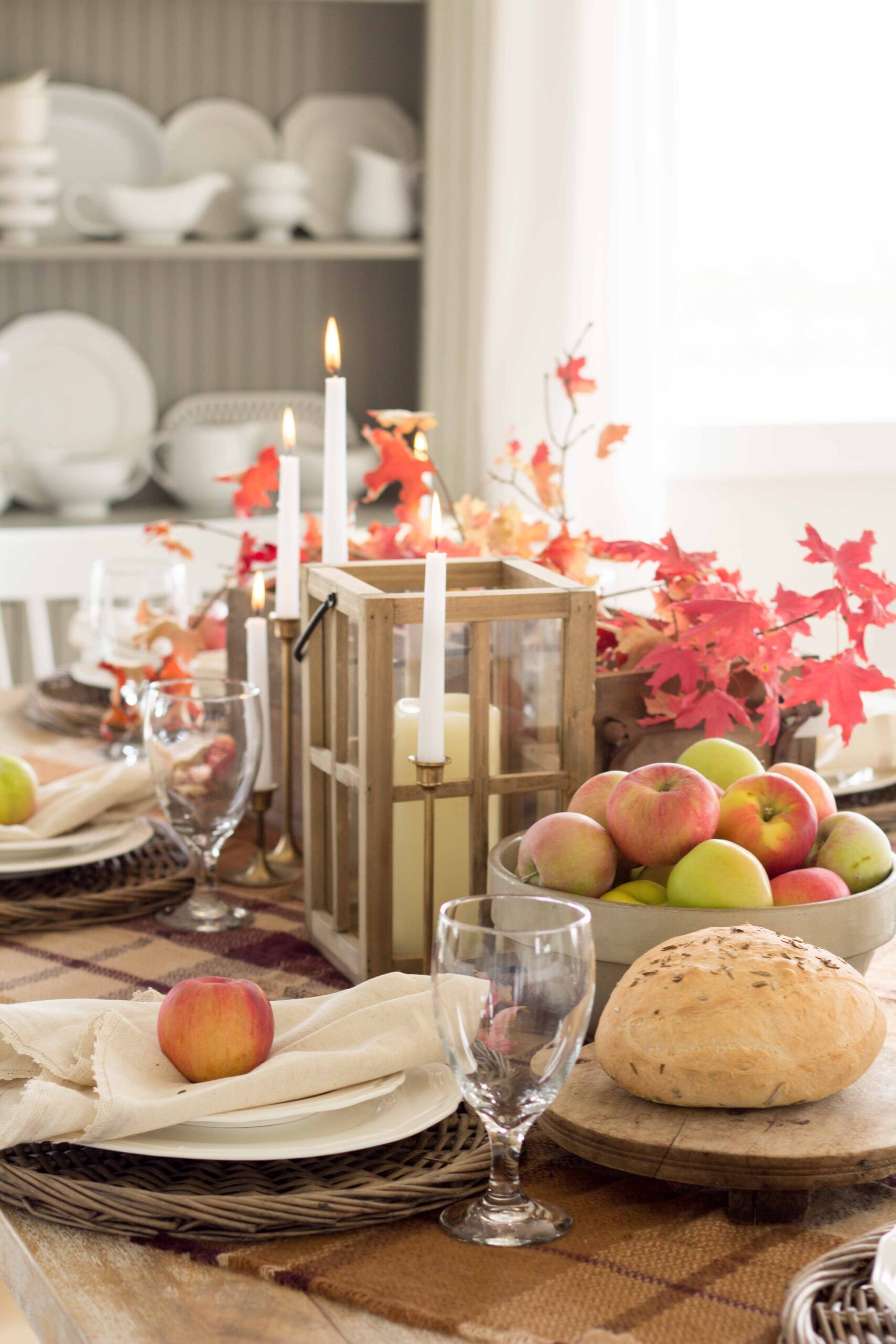 Autumn Table By Candlelight - Handmade Farmhouse