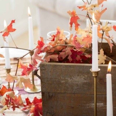 Autumn Table By Candlelight