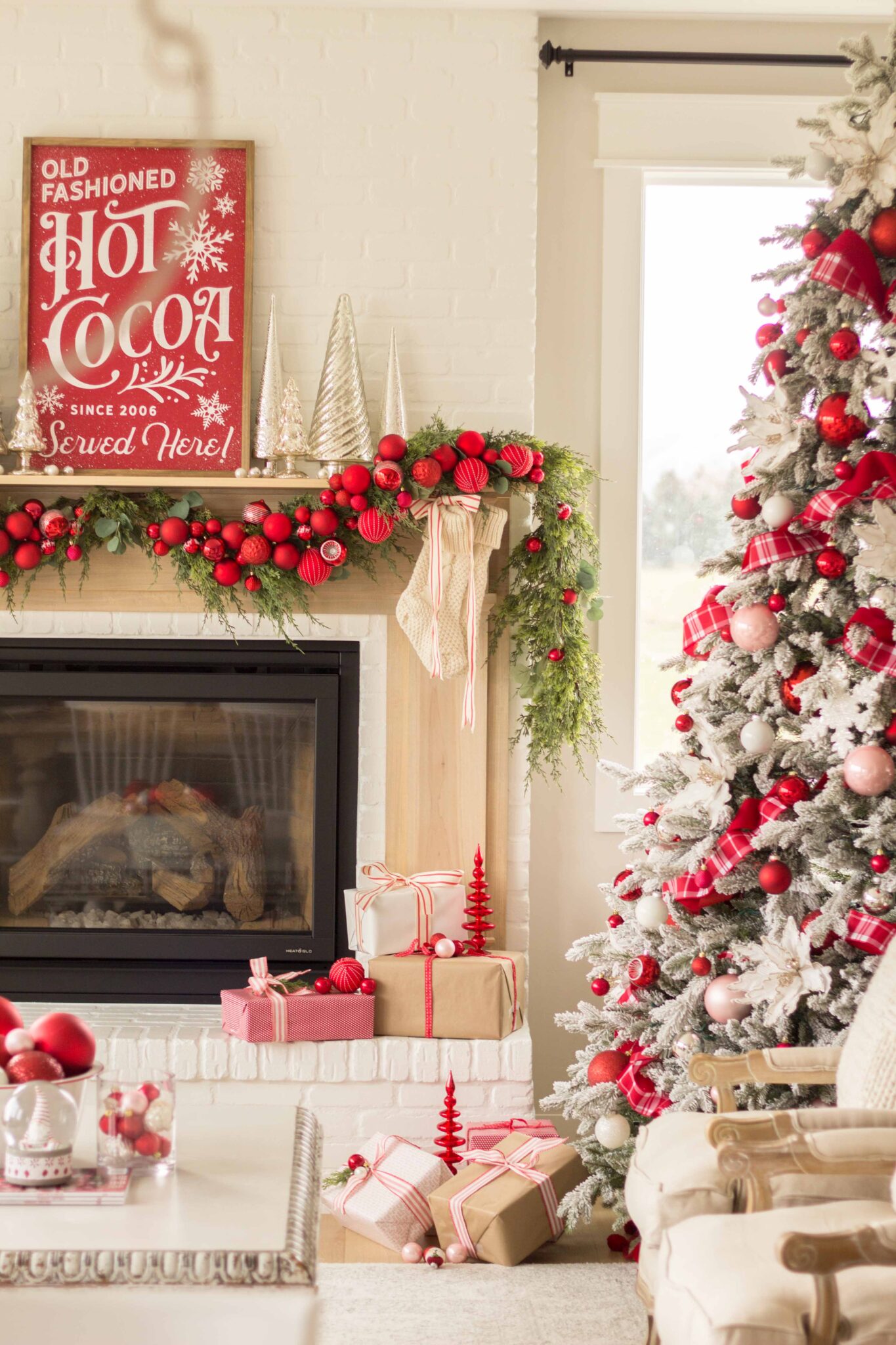 Classic Nostalgic Red Christmas - Handmade Farmhouse