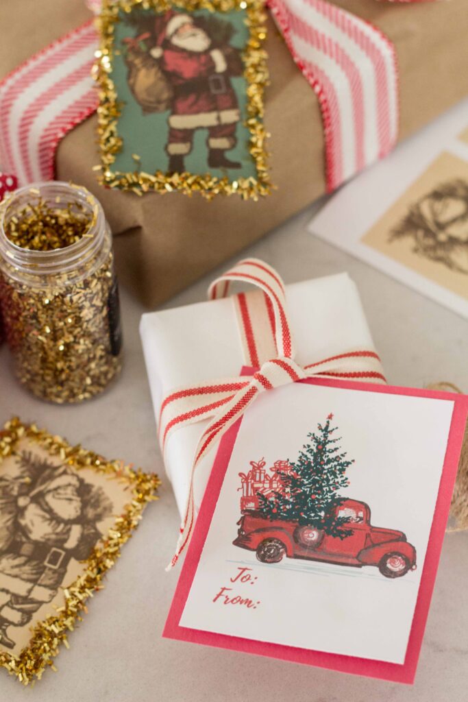 Christmas Gift Tags DIY - MY 100 YEAR OLD HOME