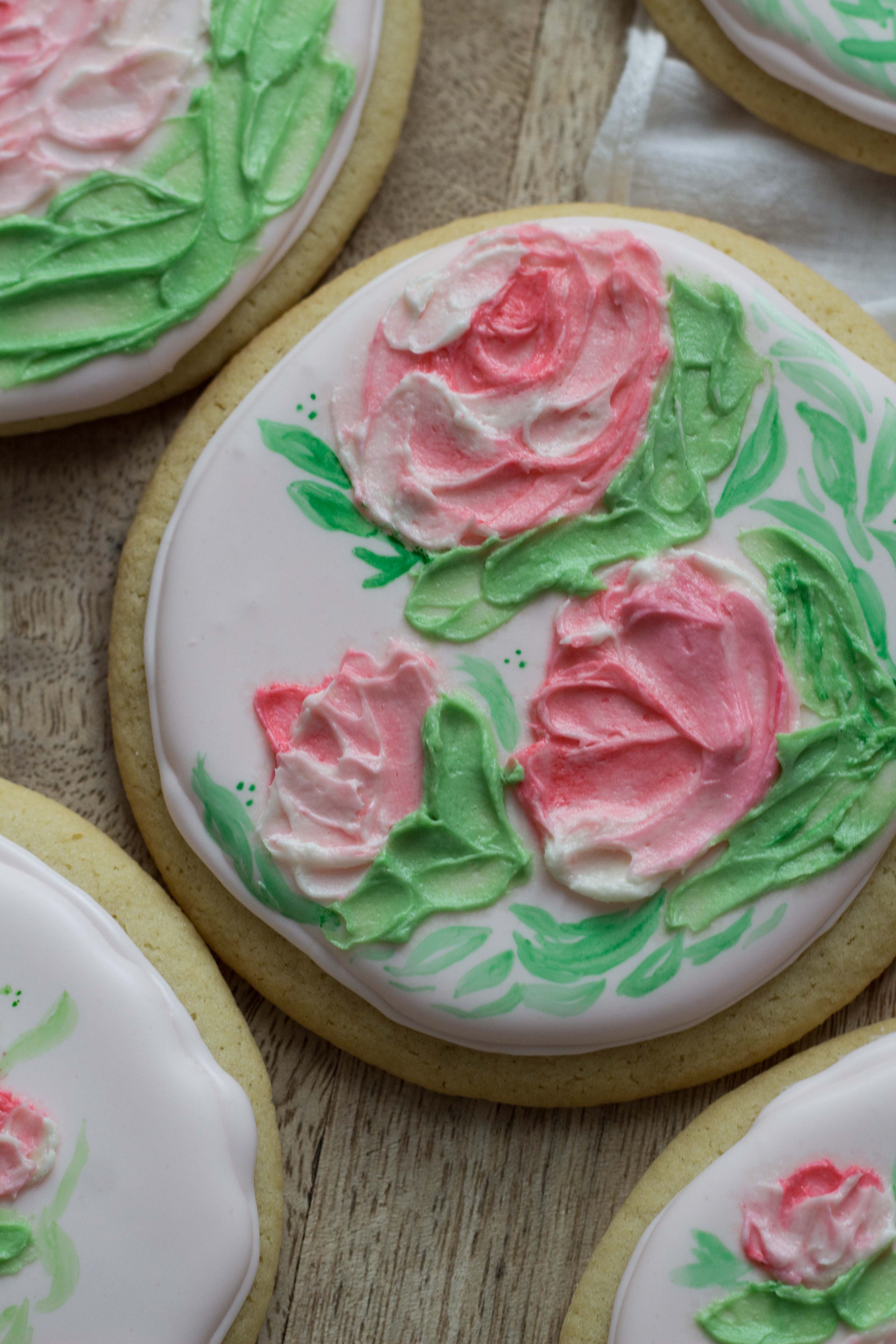  Painted Buttercream Sugar Cookies