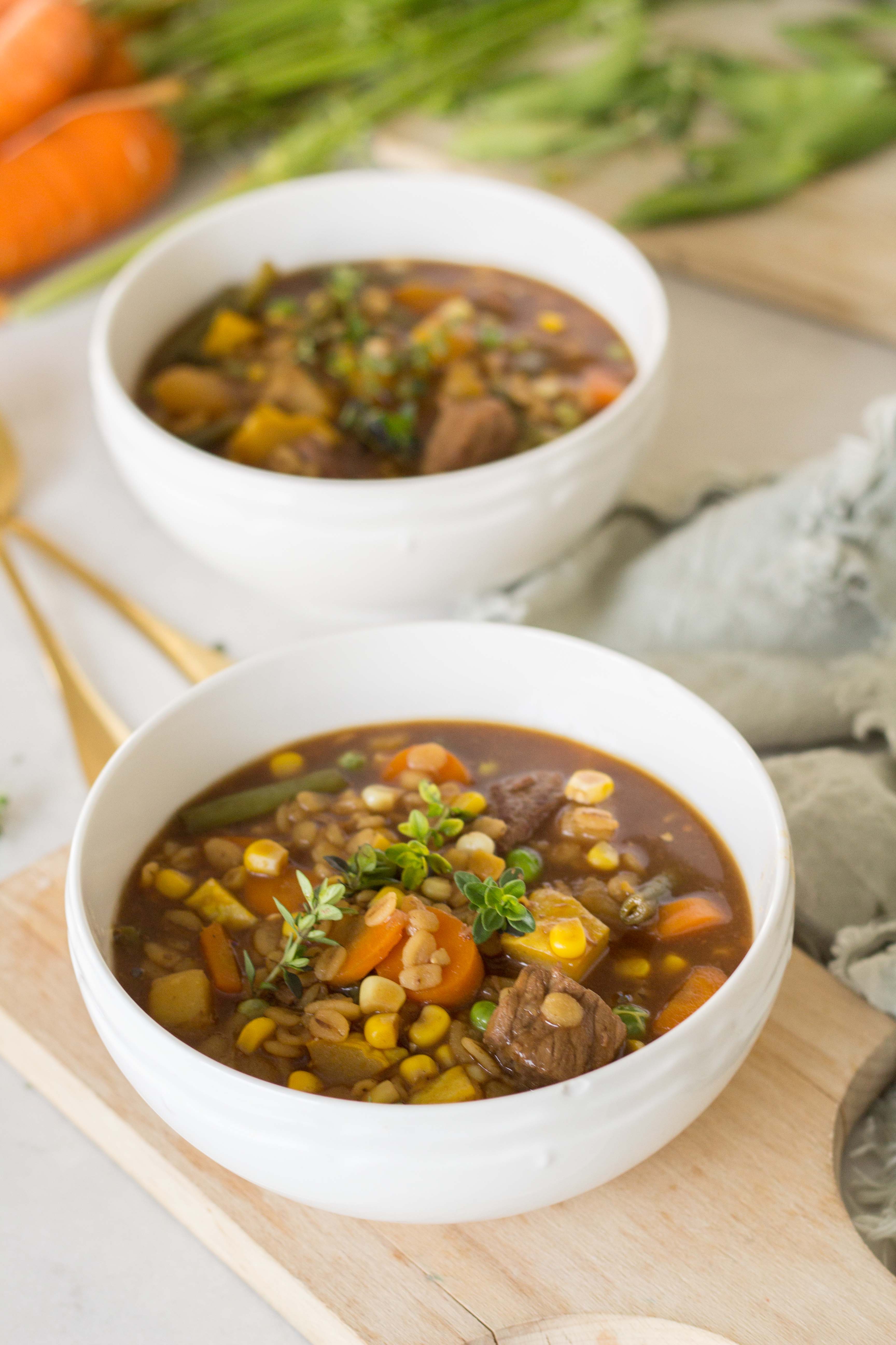 Rich Beef and Barley Stew - Handmade Farmhouse