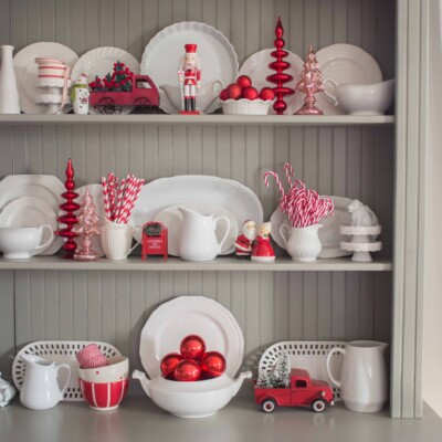 Red and White Christmas Décor