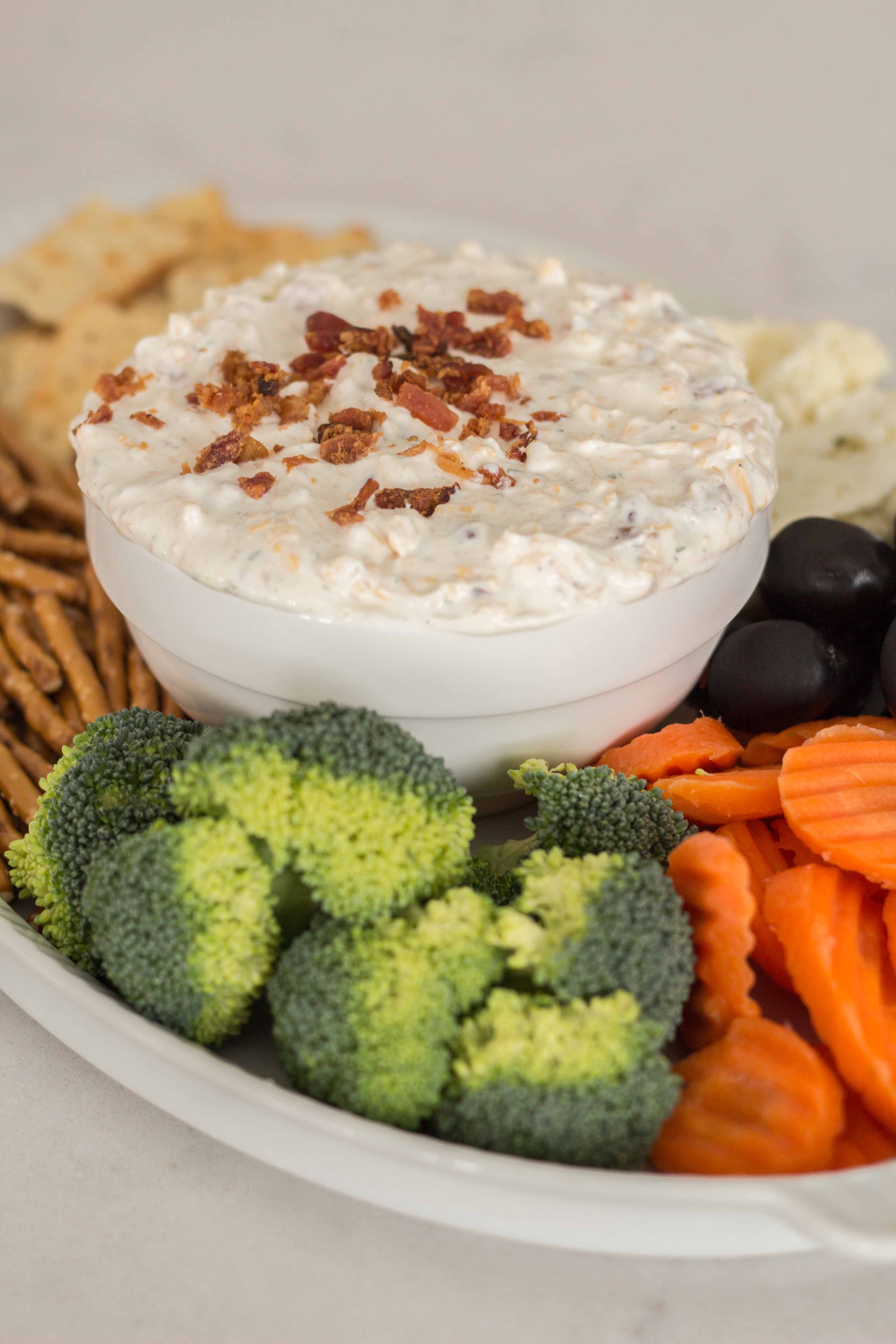 Delicious Bacon Cheddar Ranch Dip