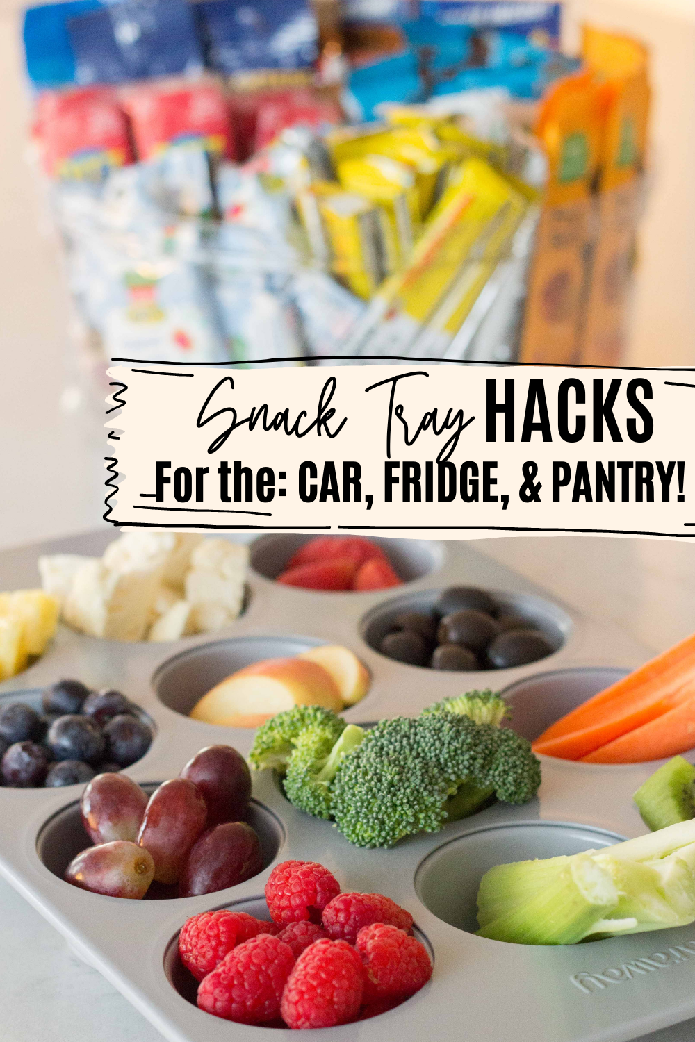 Snack tray using a tackle boxgreat for traveling, picnics, and