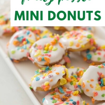 Easy Fruity Pebble Mini Donuts