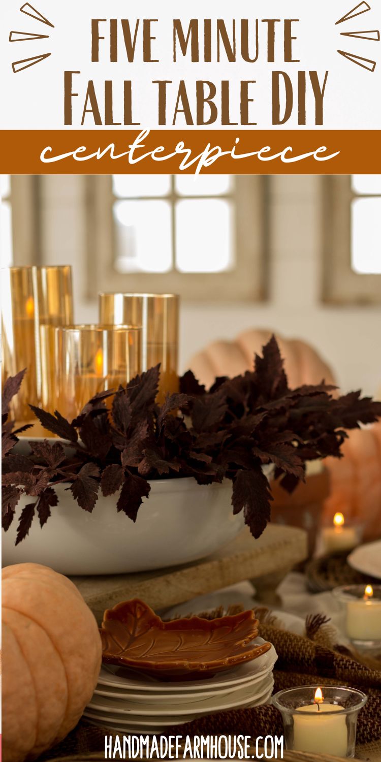 5 Minute Fall Table Centerpiece