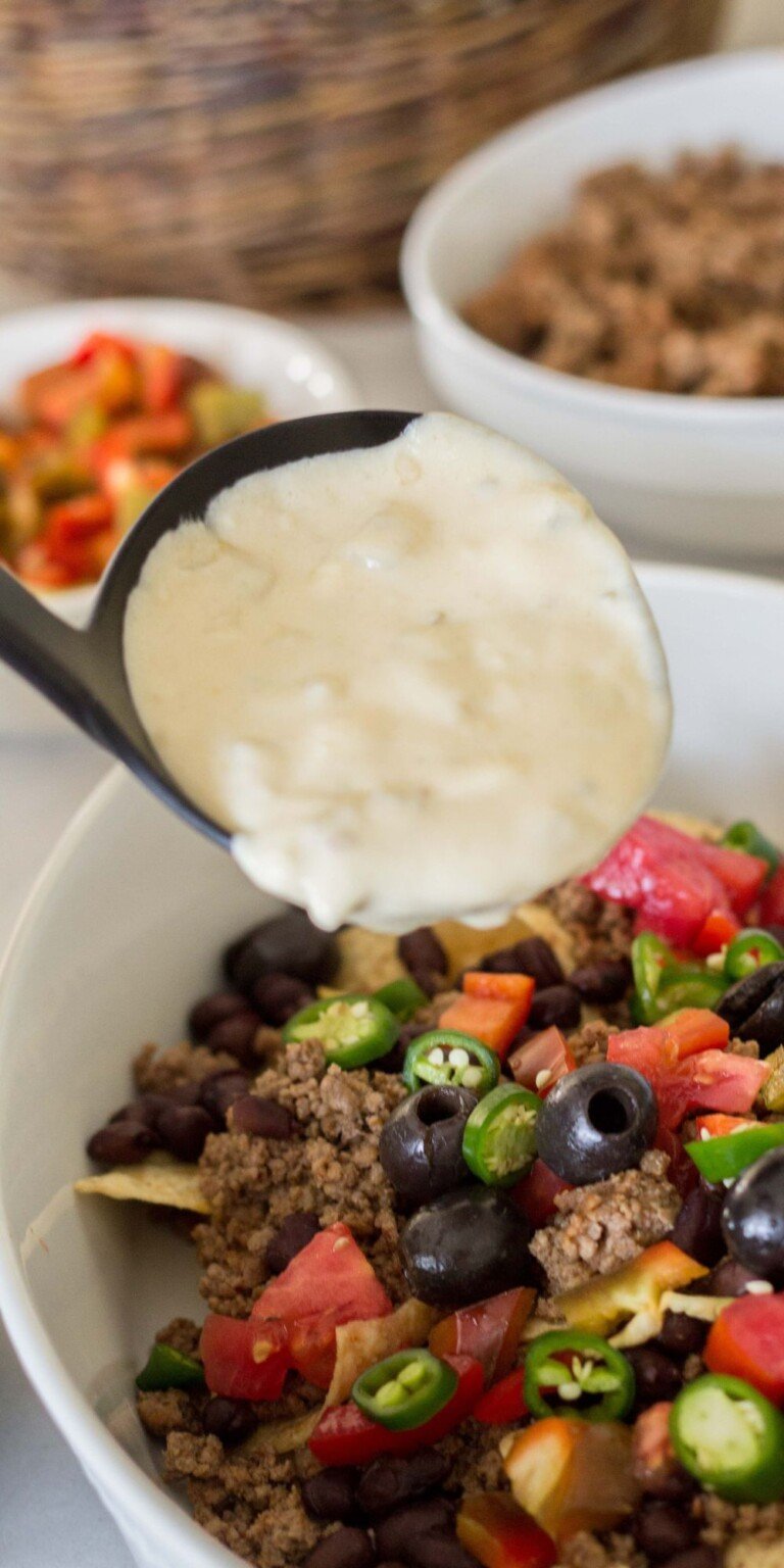 Easy Family Nachos with Queso
