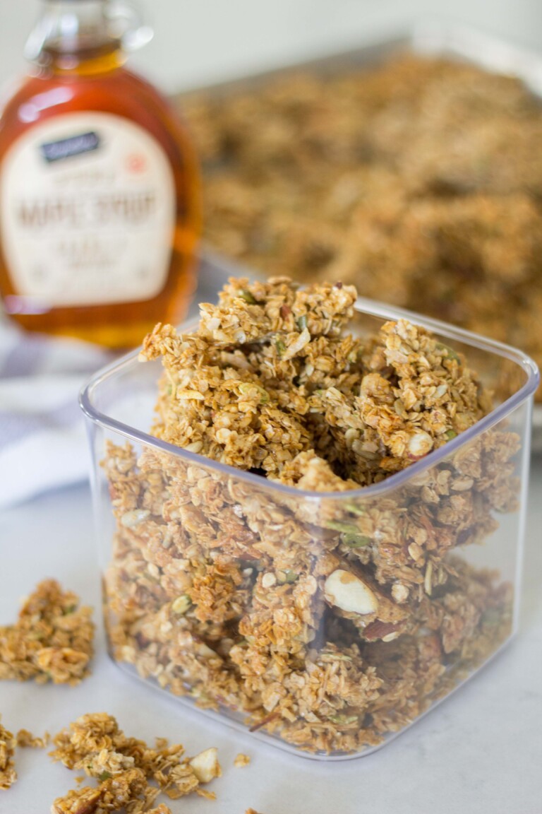 Easy Homemade Toasted Maple Granola Handmade Farmhouse