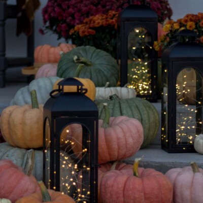 DIY Inexpensive Fairy Light Lanterns