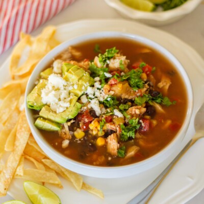 Easy Chicken Tortilla Soup - Handmade Farmhouse