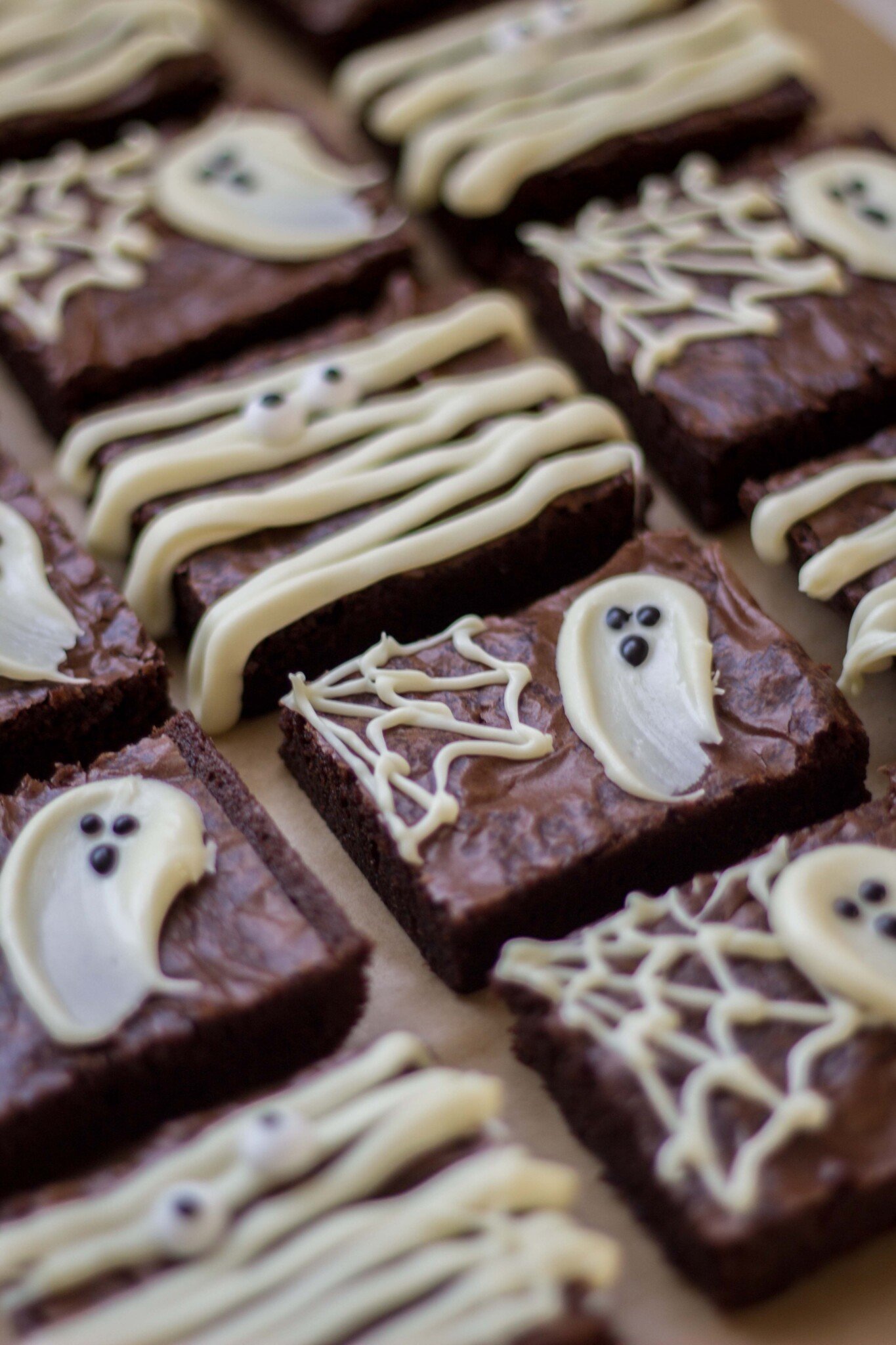 Easy Halloween Brownies 3 Ways - Handmade Farmhouse