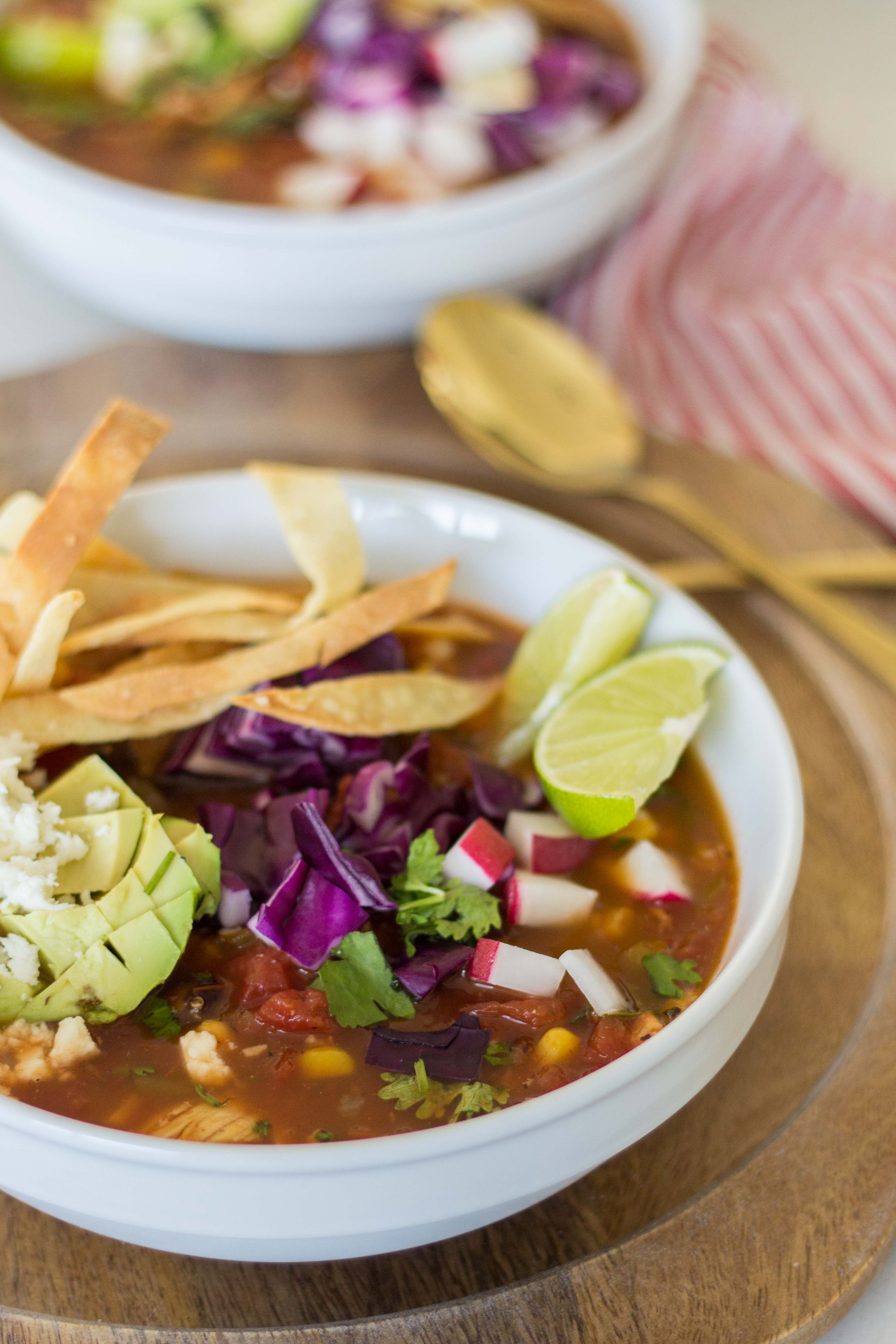 Easy Chicken Tortilla Soup • Salt & Lavender