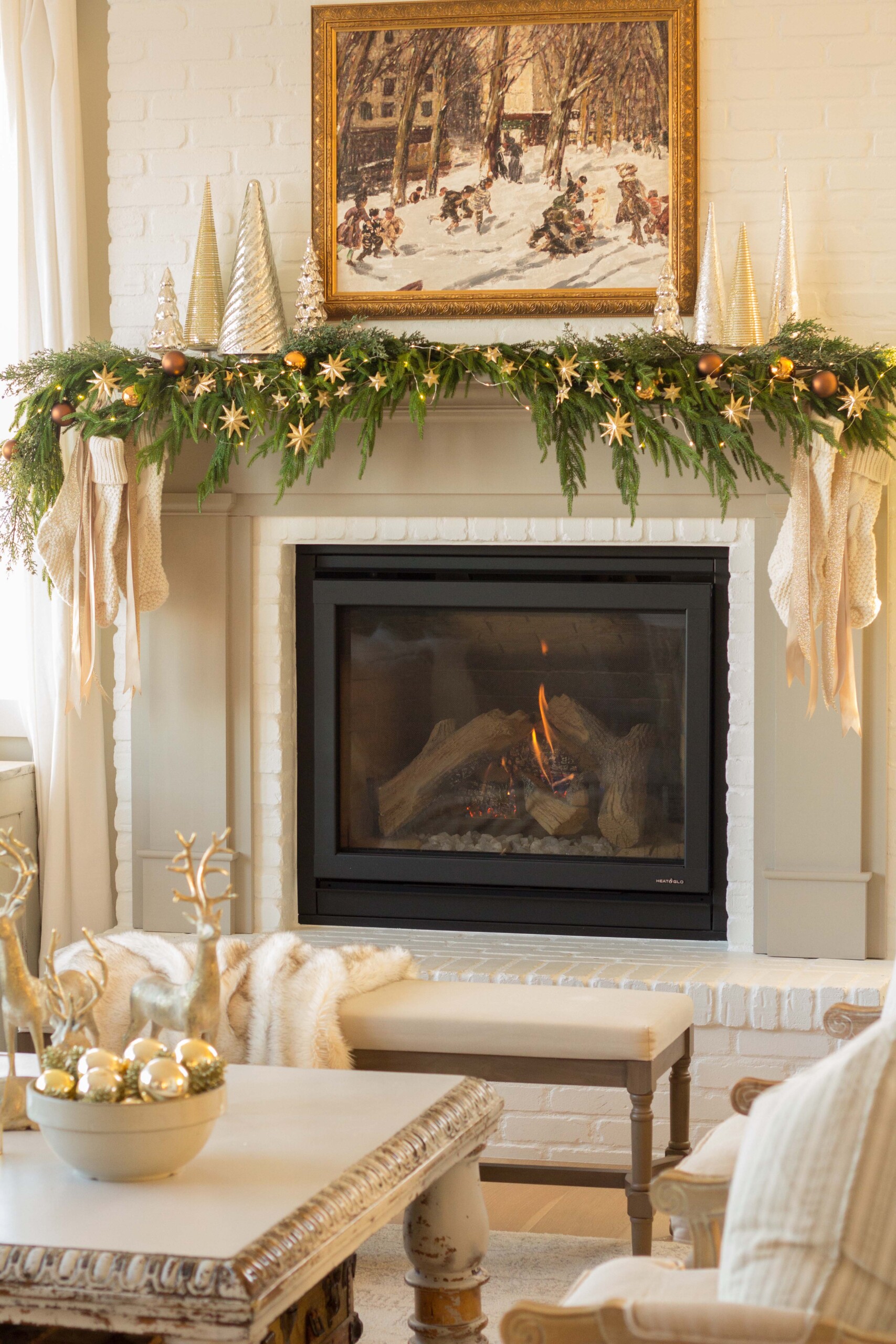 Mocha and Gold Inspired Christmas Home Tour