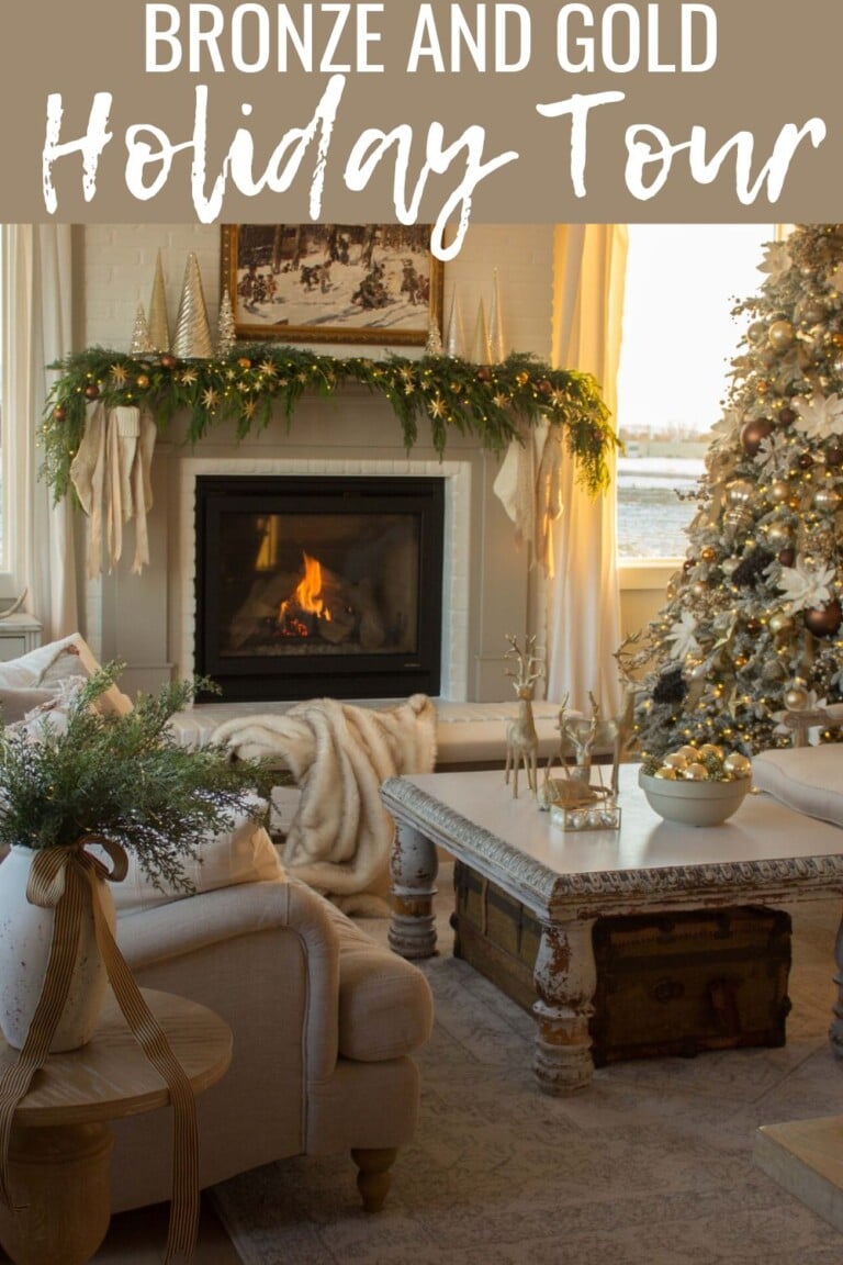 Cozy Bronze and Gold Christmas Tour