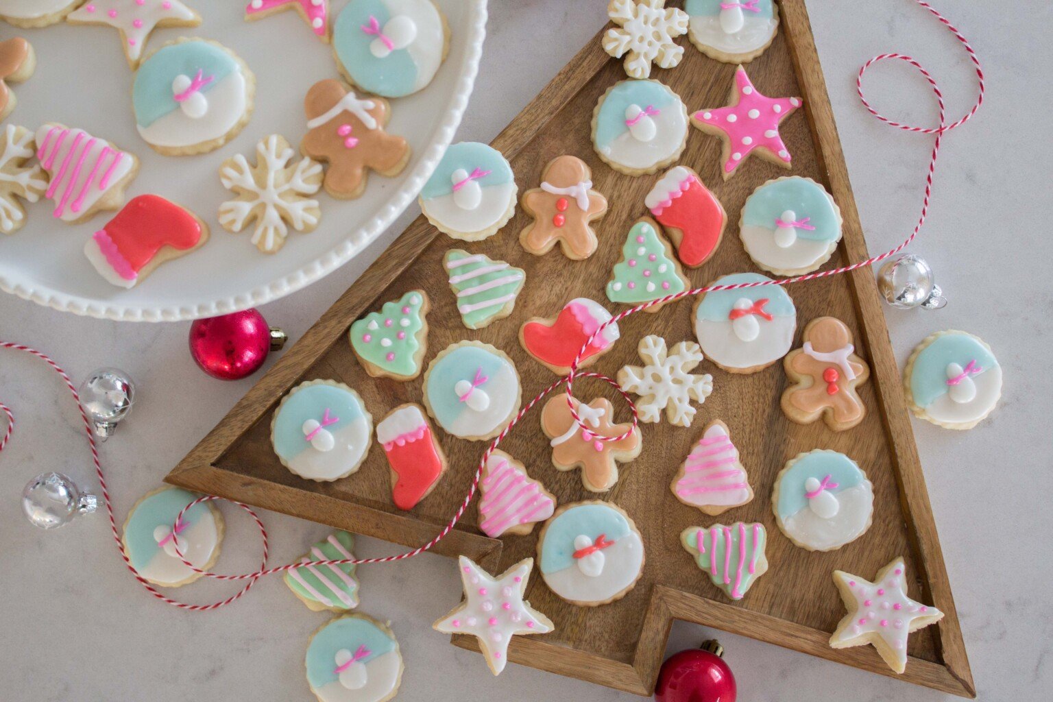 Simple Christmas Butter Cookies Handmade Farmhouse