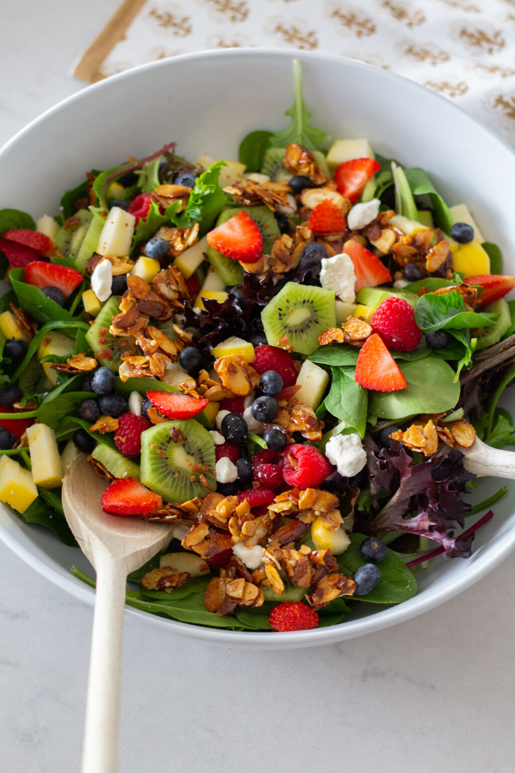 Strawberry Pear and Feta Salad - Handmade Farmhouse