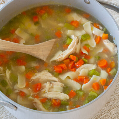 Old Fashioned Bone Broth Chicken Noodle Soup