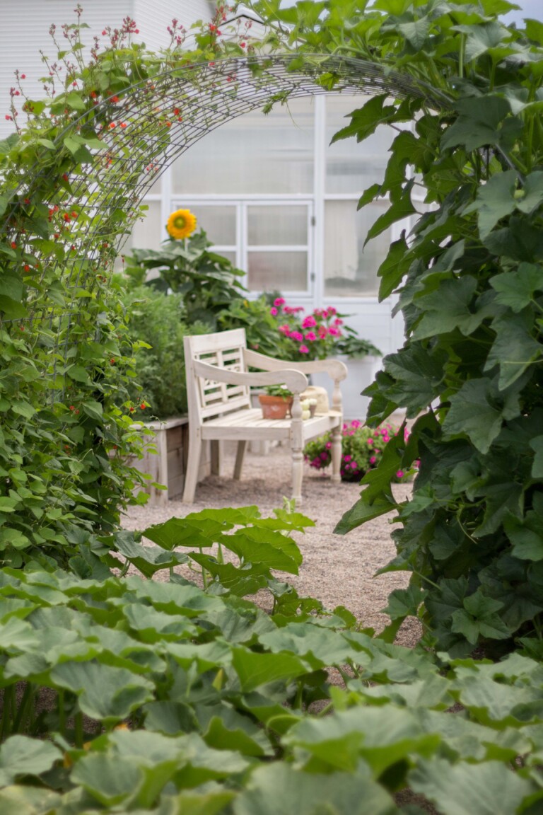 Easy DIY Utility Panel Garden Arch Trellis
