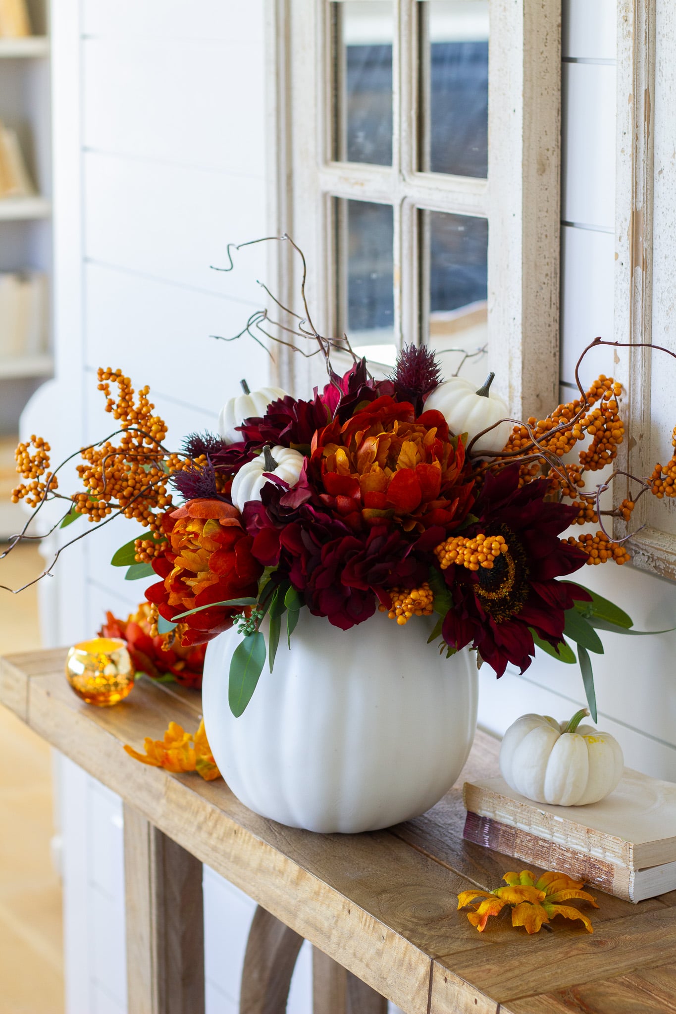 Fall Diy Pumpkin Vase Handmade Farmhouse