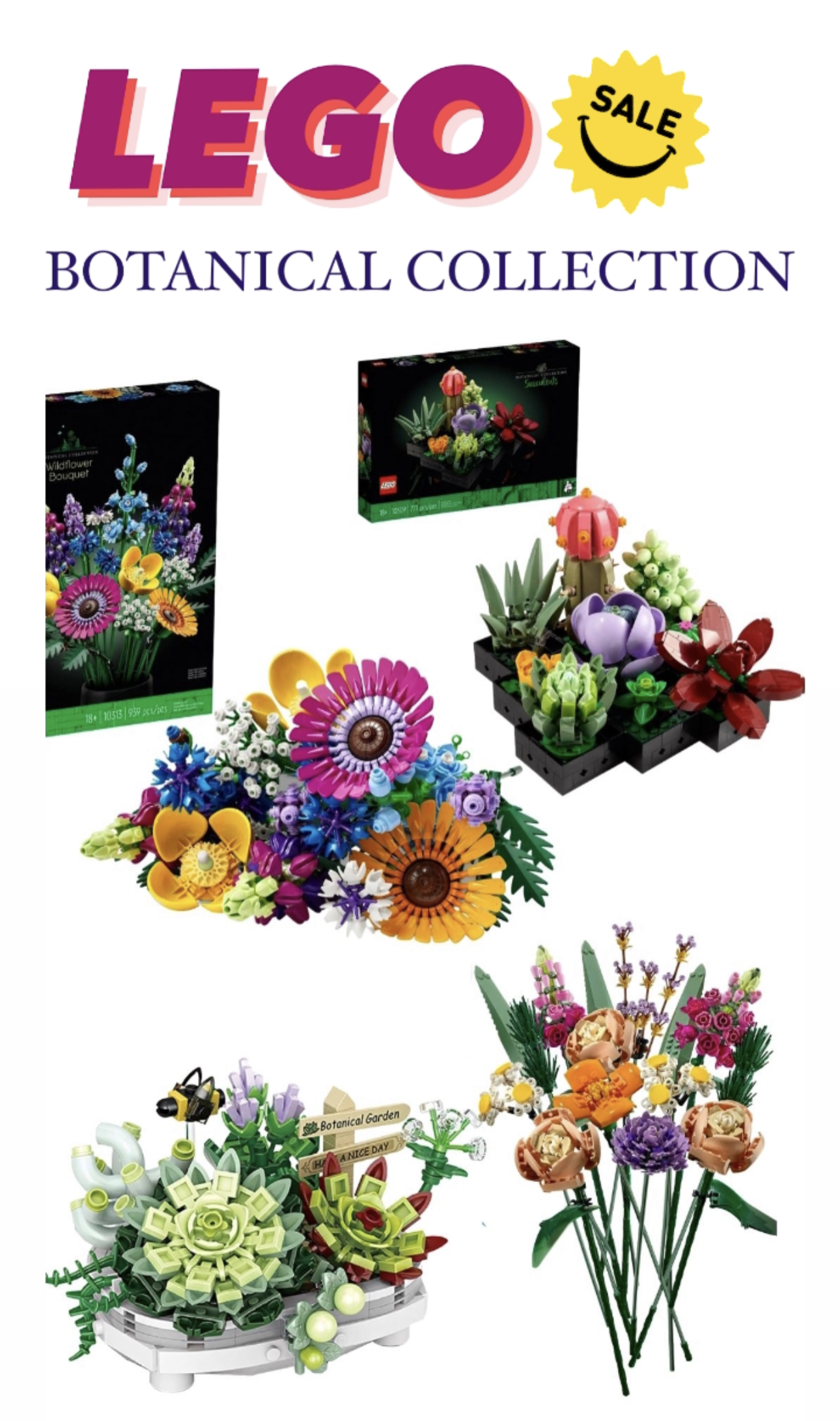 Holiday Toy Deals at Walmart Lego botanical collection sales