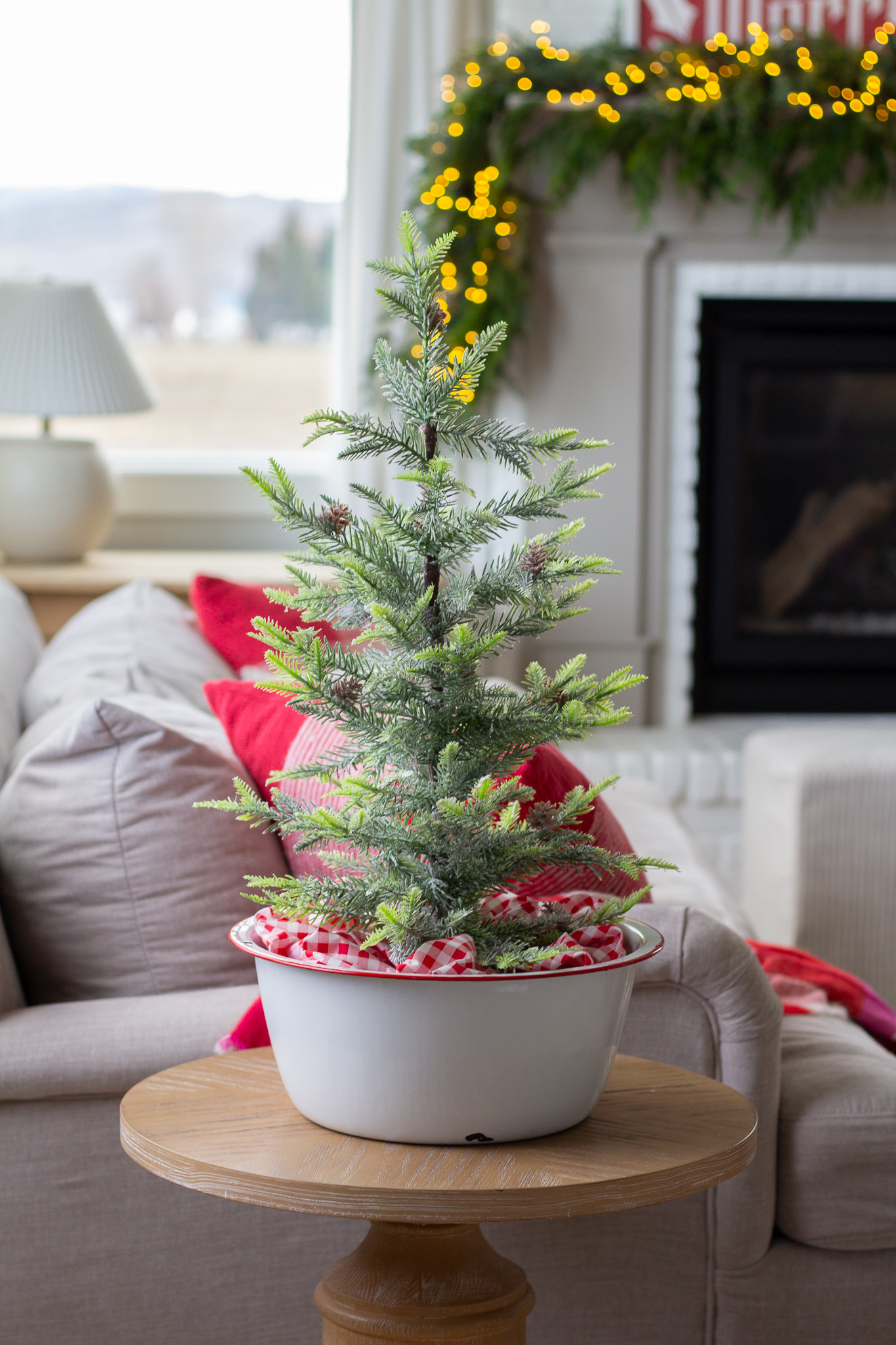 Cozy Tabletop Mushroom Christmas Tree