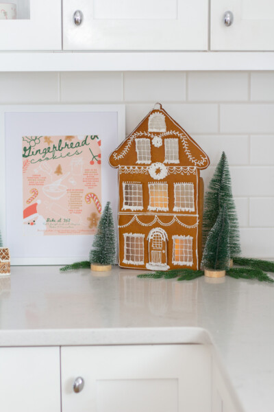 Lighted Gingerbread House Corner Decor - Handmade Farmhouse