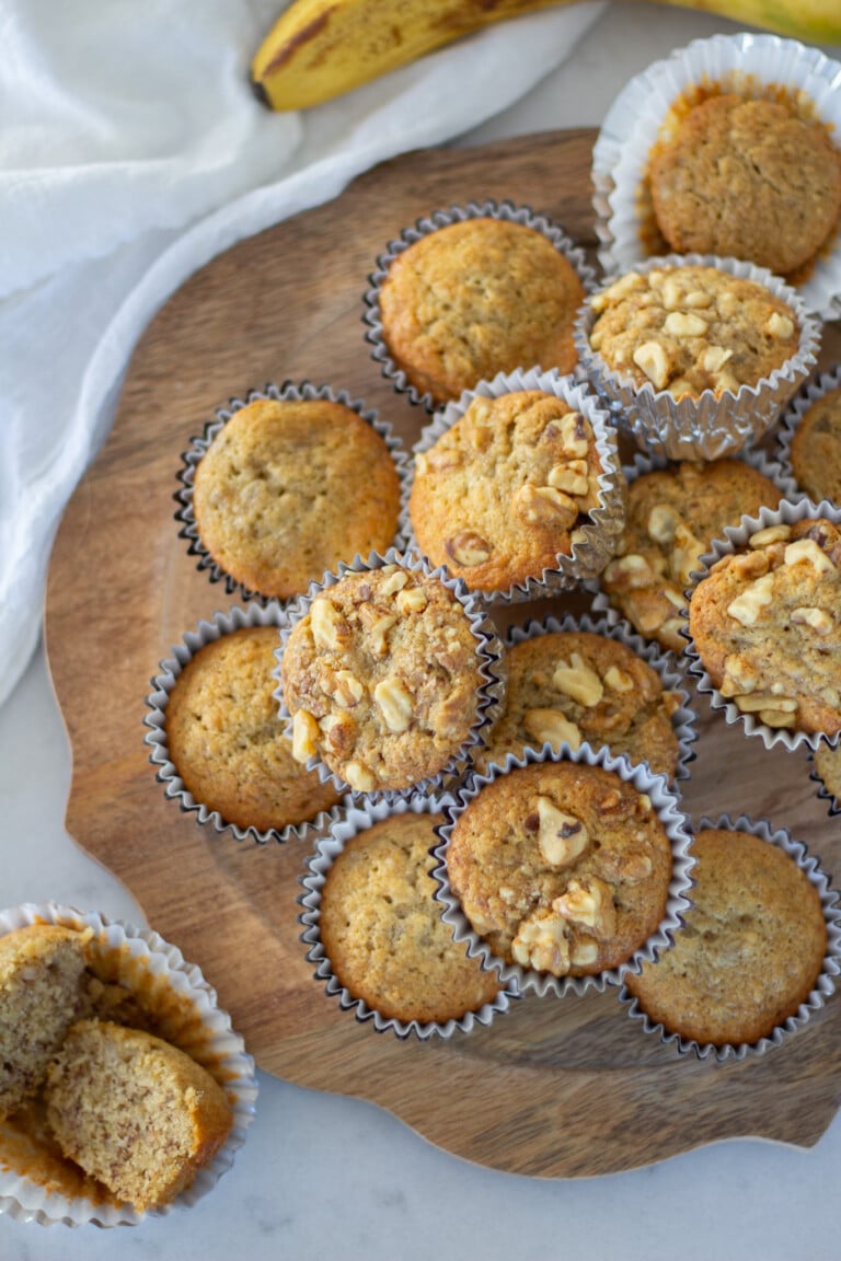Sour Cream Banana Bread Muffins