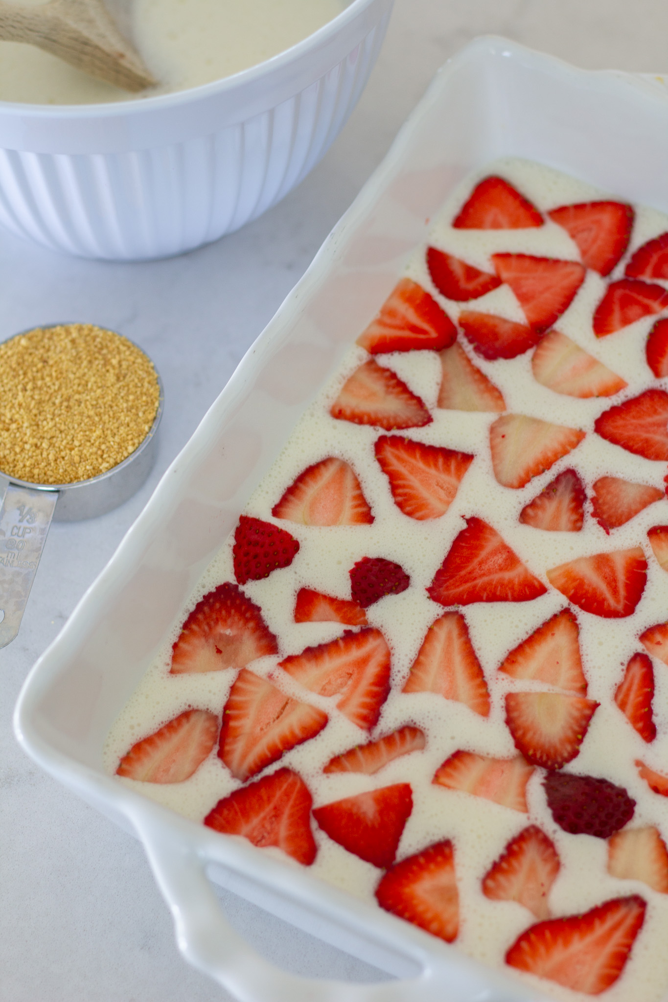 Old Fashioned Strawberry Marshmallow Dessert