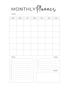 Free Calendar and Menu Printable - Handmade Farmhouse