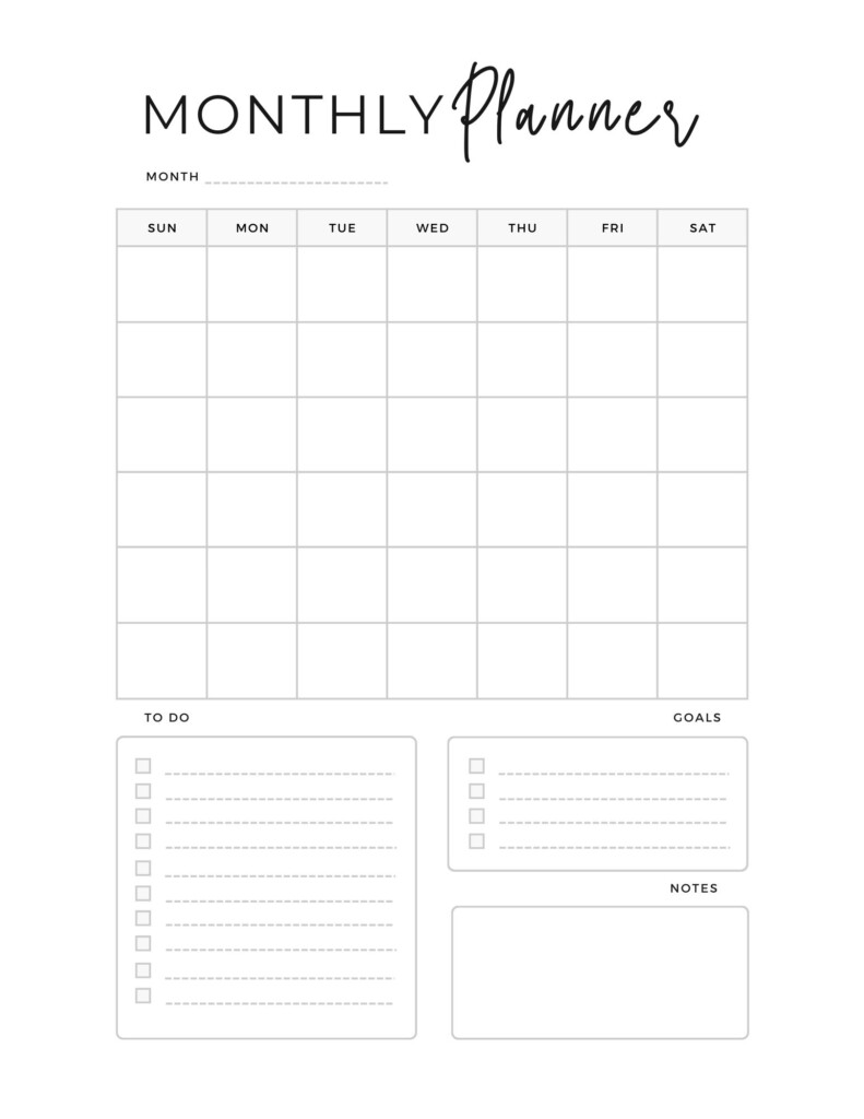 Free Calendar and Menu Printable - Handmade Farmhouse