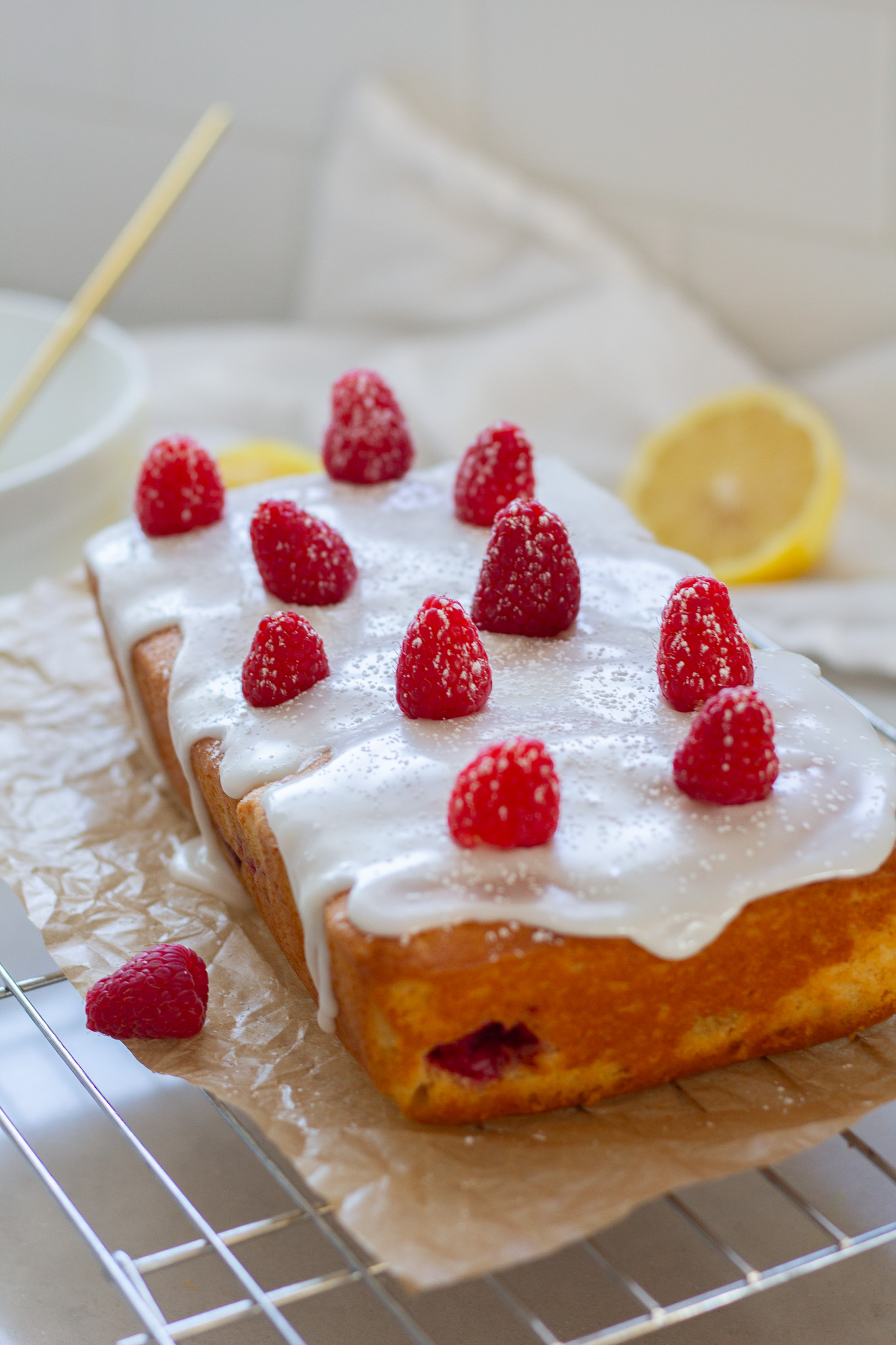 Easy Raspberry Lemon Yogurt Loaf