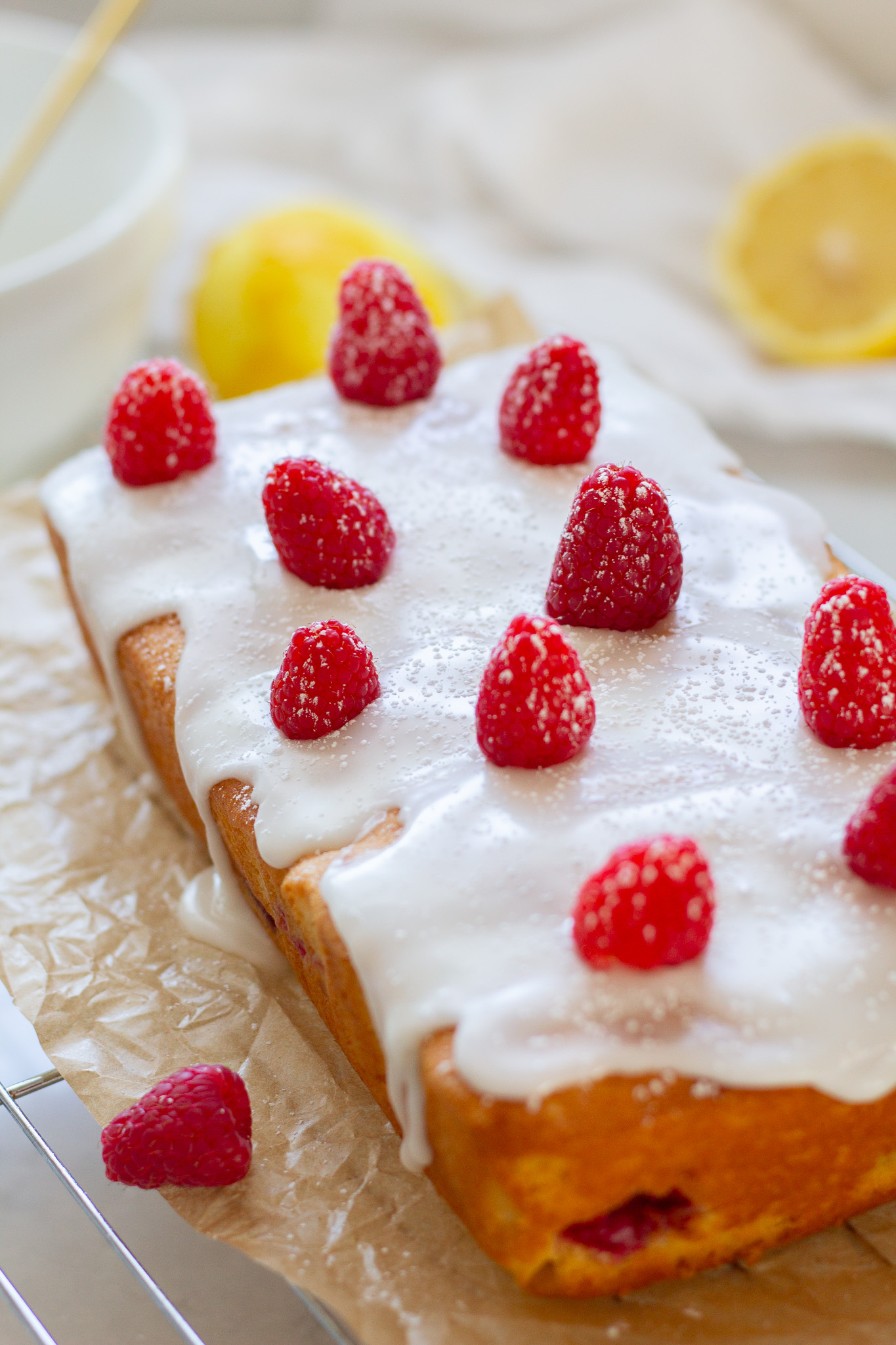 Easy Raspberry Lemon Yogurt Loaf