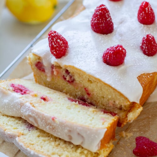 Easy Raspberry Lemon Yogurt Loaf - Handmade Farmhouse