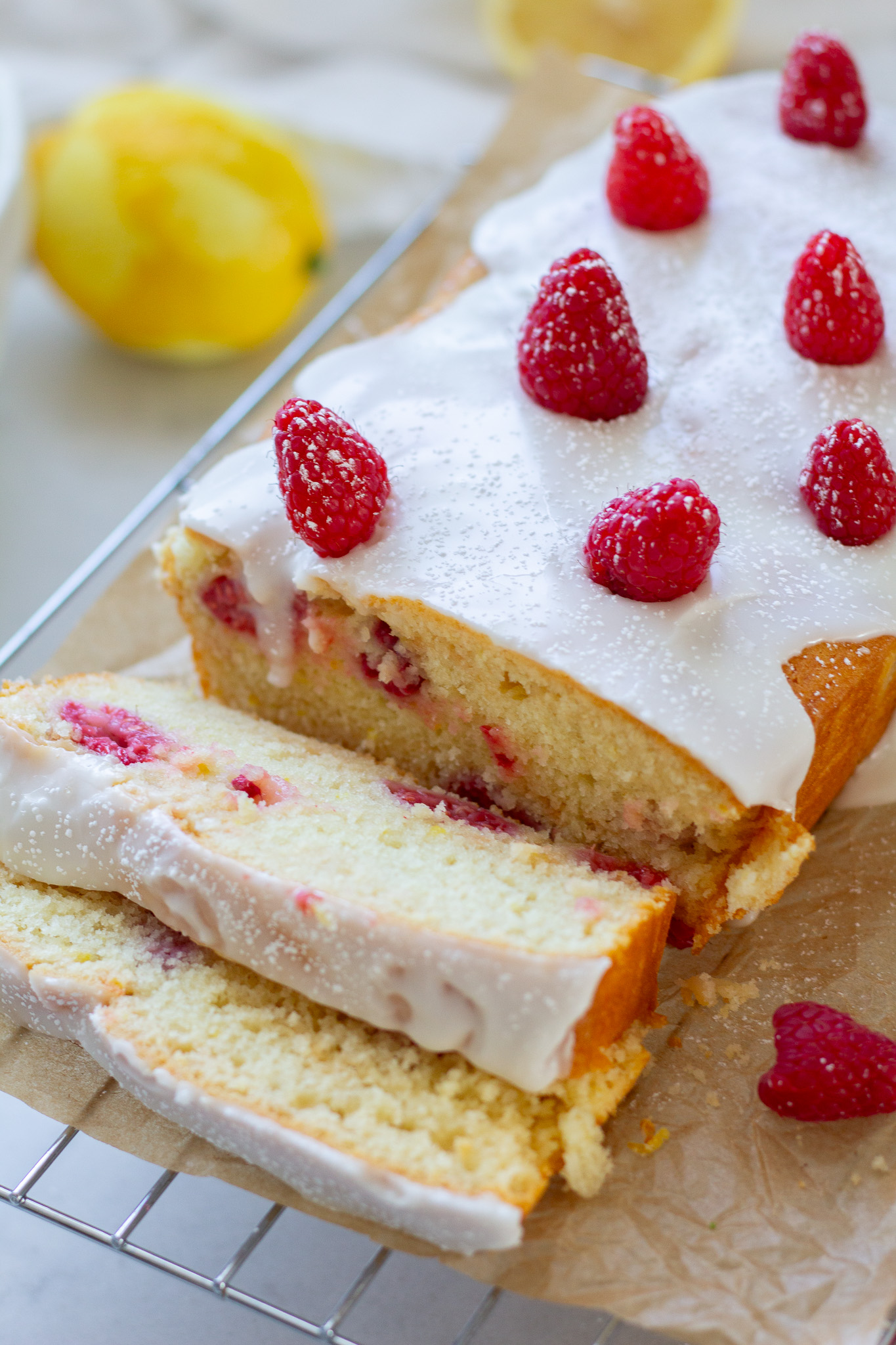 Easy Raspberry Lemon Yogurt Loaf