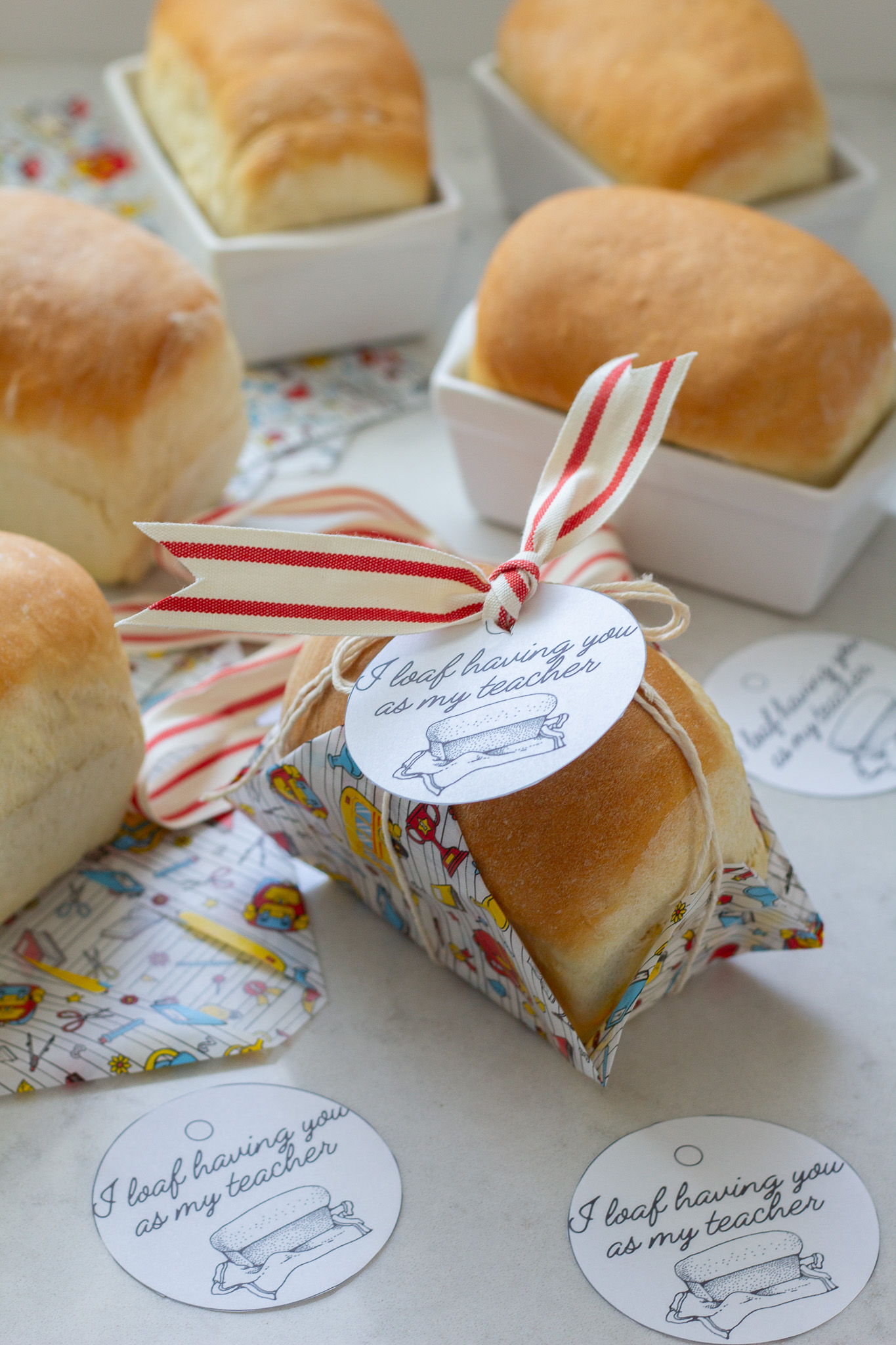 Delicious White Bread Mini Loaves